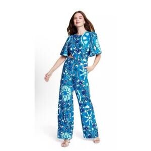 Rhode‎ X Target Jumpsuit blue floral size small